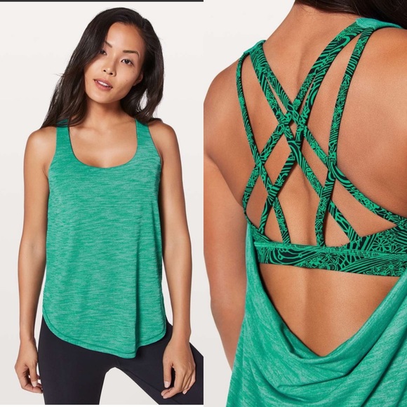 lululemon | Free To Be Serene Tank Heathered Spirit Green 10 - Picture 7 of 7